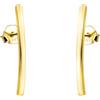 SOFIA MILANI - Orecchini da Donna in Argento 925 - Placcati in Oro - Orecchino a Perno a Barra - E2976