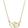 Sofia Milani - Collana da Donna in Argento 925 - Placcata in Oro con Pietra Zircone - Ciondolo a Cuore - N0754