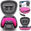 sisma Custodia rigida Compatibile con Controller Wireless DualSense PS5, Custodia da viaggio per riporre e proteggere Controller senza fili PlayStation 5 - Rosa