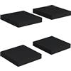 vidaXL Mensole a Muro 4 pz Nere 23x23,5x3,8 cm in MDF