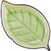 CRASPIRE Piatto in Ceramica A Forma di Foglia Poggia Cucchiaino da caffè Verde Oliva Foglia di Ghiaccio Crepata Piccolo Porta Cucchiaino per Fornello Porta Cucchiaino da tè Piatto da Portata