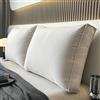 HNBCYRND Copri Testiera Letto Matrimoniale Singolo Imbottita, Cuscini da Lettura Copri Testata Copripiumino Rimovibile E Lavabile, Anti-collisione Addensato Grandi per Testata(80x55x15cm,Cream)