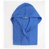 ELITE - Accappatoio Adulto Tinta Unita in Cotone Nido d'Ape Dotato di Cappuccio e Cintura: Ape-6 - Blue, XL, Cotone