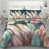 PELLECCHIA 1969 | Copriletto IRGE Trapuntato Estivo 260x270 cm 100 g/m² Trapuntino Primaverile, Trapunta Leggera, 100% Made in Italy a 2 Piazze (Piume Multicolor, Matrimoniale)