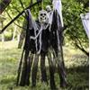 JSRHEEM Decorazione da Appendere per Halloween, Motivo Fantasma, 80 cm, Decorazione Horror con Teschio, Decorazione per Halloween