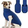 CITÉTOILE Maglione per Cani - Felpa con Collo Alto Copertura Termica Invernale Protezione Orecchie Tessuto Fleece Morbido Adatto per cani da piccoli a grandi blu M