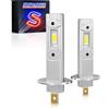 SUPAREE H1 LED 6500K Lampadine LED H1 canbus Fari h1 Abbaglianti 20000LM 1:1 Mini Plug and Play Sostituzione per Alogena Senza Ventola 2 Pezzi