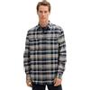TOM TAILOR Camicia da Uomo, 35966 - Check a Spina di Pesce Blu Marino, M