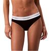 Calvin Klein Donna Slip Taglio Bikini con Fascia con Logo, Nero (Black), S