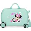 Disney Bagagli Minnie & Figaro - Bagagli per bambini, bambine, il bagaglio a mano a 4 ruote con serratura a combinazione laterale Minnie & Figaro è realizzato in ABS, un materiale rigido e leggero.