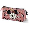 Disney Minni Mouse Aqua-Astuccio Triplo, Rosa, 23 x 11 cm