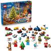 LEGO City Calendario dell'Avvento 2025 per Bambini e Bambine da 5 Anni - Gioco per il Conto alla Rovescia di Natale con 24 Sorprese tra cui Treno, Auto, Trattore e 7 Minifigure - Idea Regalo - 60475