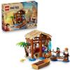 LEGO ONE PIECE La Capanna del Villaggio Foosha Giocattolo con Barca, Minifigure di Luffy, Shanks e Makino, Accessori e Poster Ricercato - Regalo per Bambini, Bambine e Fan degli Anime da 8 Anni 75636