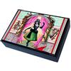 Modiano Scatola Legno 2 Mazzi Donna Spagnola, 175839