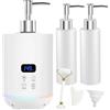 iklestar Scalda olio da massaggio, iklestar Scaldaolio per massaggi digitale con luce d'atmosfera, dispenser elettrico portatile riscaldato per lozioni e creme per il corpo, Bianco
