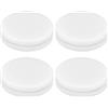 PATIKIL Ammortizzatore Vibrazioni per Tennis 0,94 Pollici, 4 Pezzi Ammortizzatore in Silicone per Racchetta Tennis Assorbiurto Corde Racchetta Tennis, Bianco