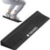 Navaris Pedana Fitness Slant Board - Blocco per Yoga Squat Stretching - Rialzo da Palestra Leggero con Inclinazione di 15° - Allungamento Muscolare a Casa - 70 x 16 x 5 cm - Nero