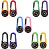 YINGLUOEU 10 Pezzi Moschettoni per Bussola mini bussola colorata con moschettone Bussola Navigazione Multicolore per attività all'aperto, viaggi, escursioni, campeggio