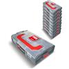 TOX L-BOXX Set di mini valigette di assortimento, impilabili e a scatto con sistema L-BOXX, divisibili in 6 scomparti, per riporre in modo chiaro e organizzato tasselli e viti, set di 3, 094909147
