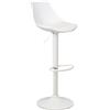 DRW Set 2 sgabelli Alto in pelle sintetica e metallo in bianco