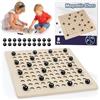 LZDMY Gioco di Scacchi Magnetici, Giocattolo Magnetico Scacchi per Bambini da Viaggio, Dama Gioco da Tavolo Educativo Gioco Calamite Multigiocatore per la Famiglia e Gli Amici, Magnetic Chess Game
