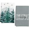 Ohok 2 asciugamani natalizi 45 x 65 cm, decorazione alla moda, strofinacci da cucina Grinch Babbo Natale, strofinacci morbidi in microfibra, per bagno, cucina, panno asciutto, decorazione natalizia