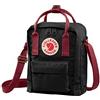 Fjällräven Kånken Sling, Zaino, Unisex, Nero (Black-Ox Rosso), 20x15x8 Cm, 2,5 L