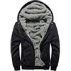 uxxnjfg Felpa Uomo con Cappuccio con Zip Autunno Pullover Maglione Uomo Invernale da Lavoro Leggera Pesante Primaverile Abbigliamento Felpa Trekking Running Cotone Sweatshirt(Nero,4XL)
