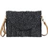 LHHMZ Pochette da donna in paglia Borse a tracolla estive Borse a tracolla in paglia intrecciata Pochette da spiaggia