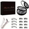 XFSRG Kit Ciglia Extension Finte Magnetiche Naturali Ciglia Magnetiche Riutilizzabili con Applicatore Pennello Facile da Mettere e Togliere Senza Colla