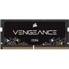 Corsair Memoria per laptop Vengeance SODIMM da 32 GB (1x32 GB) DDR4 3200 MHz CL22 (supporto per processori Intel Core di 11a generazione) nera
