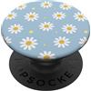 Fun Cute, Trendy Designs & More Azzurro Pastello Bianco Margherita Fiore Carino Pastello Estetica PopSockets PopGrip Adesivo
