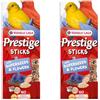 Versele-Laga Prestige Sticks Canarien Supersaaten & Fiori | Confezione Doppia | 2 x 60 g | Snack per canarini | Senza conservanti sintetici, coloranti o aromi