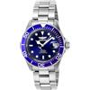 Invicta Pro Diver Orologio da Uomo in acciaio inossidabile con movimento Automatico - 40mm, Blu/Argento