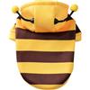 Teksome Costume da ape per animali domestici con cappuccio, costumi per cani da ape | Felpe con cappuccio per animali domestici di Halloween in costume da ape per cani,Felpa con cappuccio per cosplay