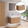 neoro n50 stripes mobile La: 80 cm con 1 scomparto estraibile, BN0482BPO, n50 [Mobili da Bagno > Mobili Lavabo]