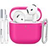 TNSNK Silicone per AirPods 4 Case Cover, B8-Rose
