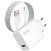 QingCming Caricatore Xiaomi USB C 90W per Mi 15 Ultra/14 Pro/13T/12/11, Red-mi Note 14/13/12/11, POCO X7/F6/X6 Pro, Pad 7/6/5, Turbo Ricarica Rapida 6A con Cavo USB C 2M, Compatibile 67W/33W Type-C