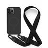 2NSPDRGNI Magnetica Cover con Collana Compatibile con iPhone 13 Pro,Case con Laccio per Il Collo Custodia con Cordino,Nero