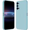 RankOne Custodia per OPPO Reno4 Pro 5G (6.55 Inches) Cover Morbida in Silicone TPU - Azzurro