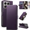 Yunubeyii Cover Libro per Xiaomi 14T 5G - [Blocco RFID] Luxury PU Leather Portafoglio Card Holder Magnetic Phone Custodia con Kickstand, Cover Protettiva Antiurto, Viola