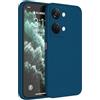 Topme Cover per OnePlus Nord 3 / OnePlus Ace 2V (6.74 Inches) Custodia Case, Protezione Della Pelle Della Custodia in Silicone Tpu - Blu zaffiro