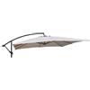 Megashopitalia Top Telo di Ricambio Superiore per Ombrellone Quadrato 3x3 Metri 8 Stecche Telo in poliestere Beige