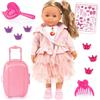 Bayer Design 94637AN Charlene Bambola Interattiva con Capelli Parlando Pupa Funzionale Corpo Morbido Occhi Del Sonno Accessori 46 cm