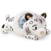 NICI 62485 Eleni Snowbell Leopardo delle nevi di peluche, morbido e tenero pupazzo per coccole e giochi, per adulti e bambini, 20 cm, bianco