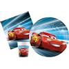 Ciao Kit Party Tavola Disney Cars Victory is Mine per 8 persone (36 pezzi: 8 piatti Ø23cm, 8 bicchieri 200ml, 20 tovaglioli 33x33cm) in carta FSC compostabile eco-friendly