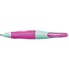Stabilo EASYergo 1.4 - Matita a scatto Ergonomica - Turchese/Rosa per Destrimani - con 3 mine 1.4 mm gradazione HB