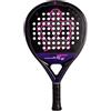 Black Crown - Win Carbon forma rotonda, gomma Super Soft EVA, doppio tubolare carbonio 100%, carbonio 3K, ampio sweet spot, morbidezza e comfort.