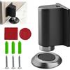 ZHAO GE Fermaporta Magnetico, Autoadesivo Fermaporta da Pavimento, Supporto Magnetico con Nastro Adesivo e Viti, Paracolpi per Porte, Protezione per Pareti, per Camere, Uffici, Bagni