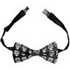 W WIDMANN MILANO Party Fashion, papillon DIA DE LOS MUERTOS, design unico, comfort ottimale, versatile per tutte le occasioni, accessori inclusi, adatto dai 16 anni in su